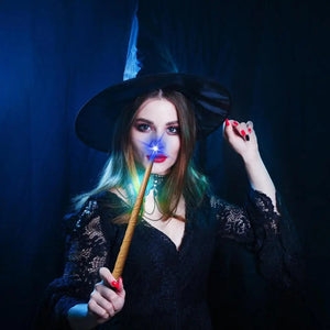 Planet Gates Light Up Wizard Wand Glowing Witch Toy For Kids Illuminating Wand With Sound And Light Party Costume Accessory For Halloween
