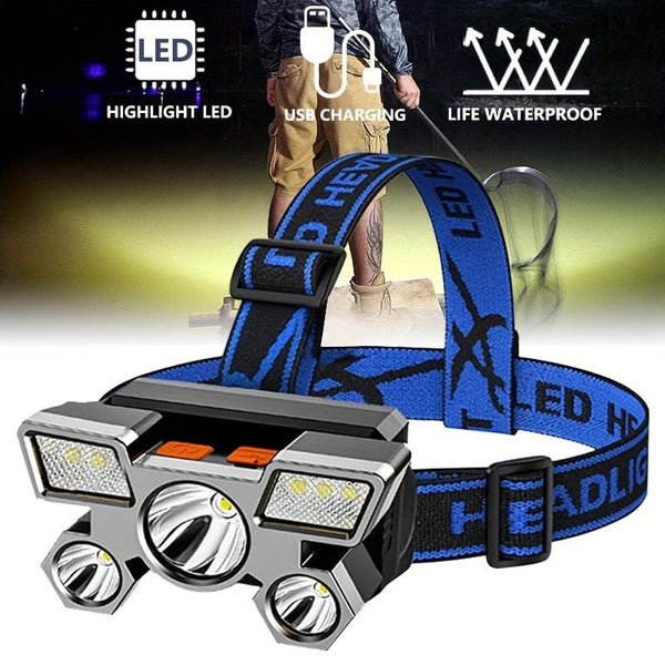 Planet Gates Light Up Your Outdoor Camping Adventures With This USB Rechargeable, LED Headlight - Multifunctional Car Light