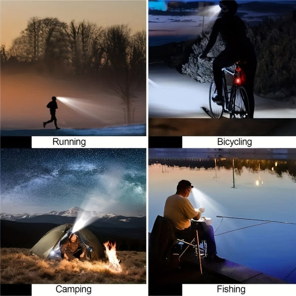 Planet Gates Light Up Your Outdoor Camping Adventures With This USB Rechargeable, LED Headlight - Multifunctional Car Light