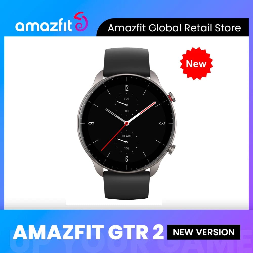 Planet Gates Lightning Grey / Poland [New Version] Amazfit GTR 2 New Version Smartwatch 46mm  Alexa Curved Bezel-less Design Ultra-long Battery Life Smart Watch