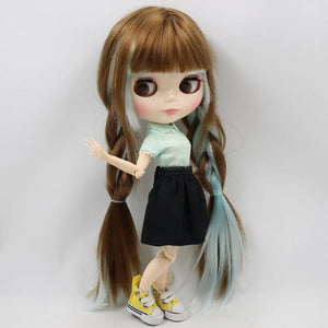 Planet Gates like the picture ICY DBS Blyth Doll No.BL0623/6909 Brown mix blue hair white skin Joint body Neo 1/6 anime ob24
