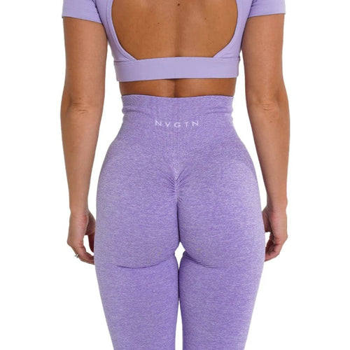 Planet Gates Lilac / S NVGTN Speckled Scrunch Seamless Leggings Women Soft Workout Tights Fitness Outfits Yoga Pants Gym Wear