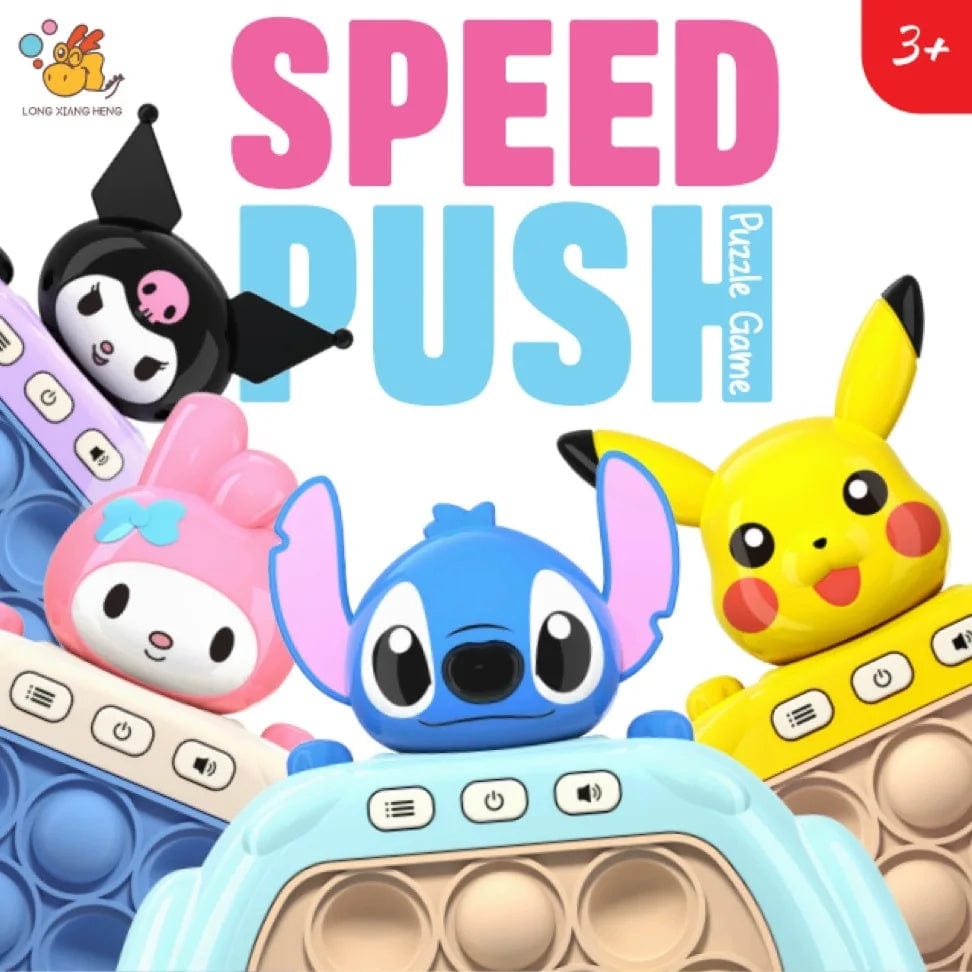 Planet Gates Lilo & Stitch Quick Push Game Pop Up Fidget Bubble Electronic Pop it Pro Game Light AntiStress Toys For Adult Kids Gift With Box