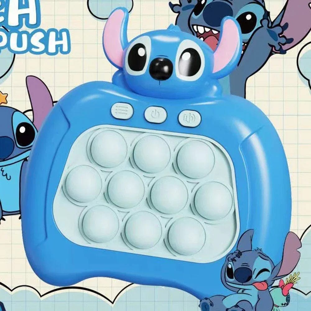 Planet Gates Lilo & Stitch Quick Push Game Pop Up Fidget Bubble Electronic Pop it Pro Game Light AntiStress Toys For Adult Kids Gift With Box