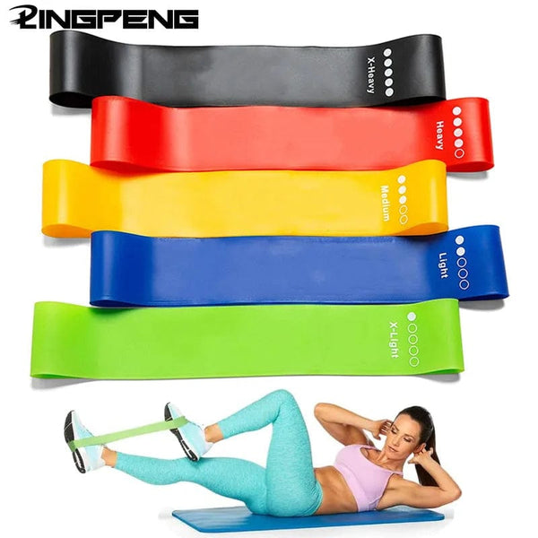 Planet Gates LINGPENG Resistance Band Set for Men and Women 5 Elastic Bands with Different Resistance Levels for Long Workouts Home Gym