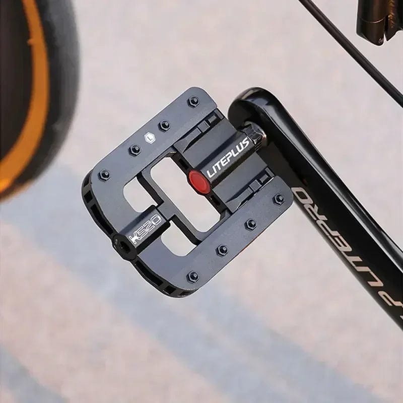 Planet Gates Liteplus Folding Bicycle Pedals Anti-slip All-aluminum Alloy Quick Folding Bike Pedals BMX Bicycle Folding Pedals Bicycle Parts