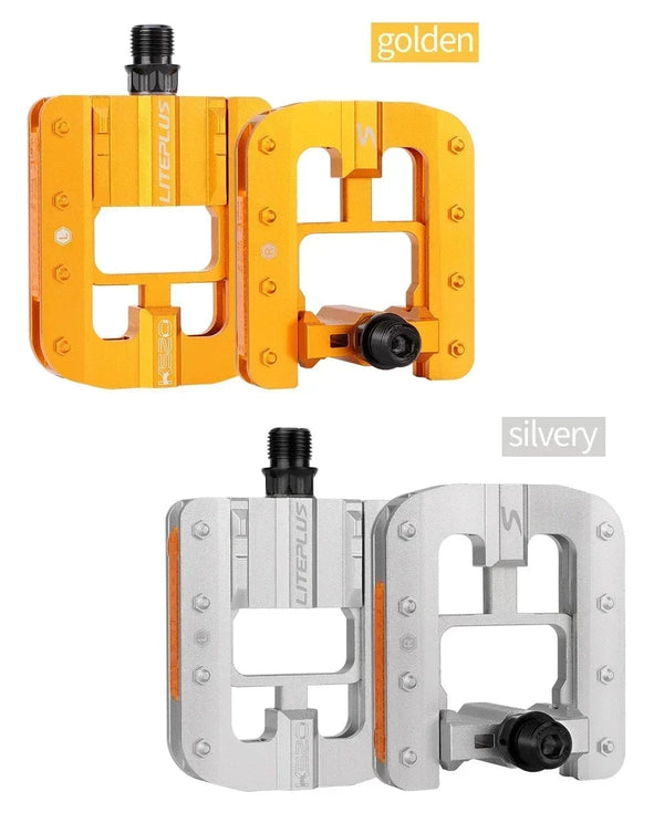 Planet Gates Liteplus Folding Bicycle Pedals Anti-slip All-aluminum Alloy Quick Folding Bike Pedals BMX Bicycle Folding Pedals Bicycle Parts