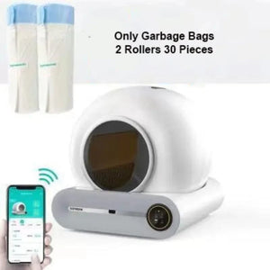 Planet Gates Litter & Housebreaking Original Cat Litter Box Trash Bag 2/4 Rollers Pet Automatic Cat Litter Box Poop Bag 1 Roller 15 Pc Bag