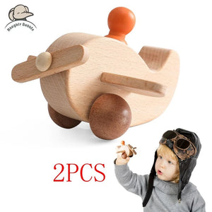 Planet Gates Little Man Aircraft / CHINA Wooden Train Birthday Toy  Montessori Toys Baby Educational Toys  Wooden Trolley  Baby Learning Toys  Number Of Wood Baby's Toys