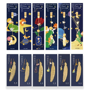 Planet Gates Little Prince Planet Series 12 Design Chain/Metal Bookmark Creative Decorative Office Supplies Student Gift Teacher Reading