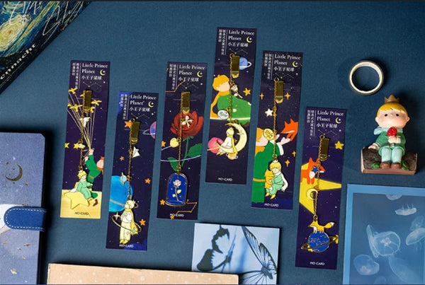 Planet Gates Little Prince Planet Series 12 Design Chain/Metal Bookmark Creative Decorative Office Supplies Student Gift Teacher Reading