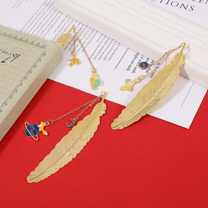 Planet Gates Little Prince Planet Series 12 Design Chain/Metal Bookmark Creative Decorative Office Supplies Student Gift Teacher Reading