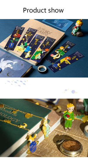 Planet Gates Little Prince Planet Series 12 Design Chain/Metal Bookmark Creative Decorative Office Supplies Student Gift Teacher Reading