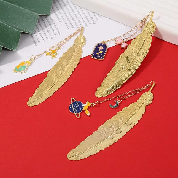 Planet Gates Little Prince Planet Series 12 Design Chain/Metal Bookmark Creative Decorative Office Supplies Student Gift Teacher Reading