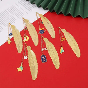 Planet Gates Little Prince Planet Series 12 Design Chain/Metal Bookmark Creative Decorative Office Supplies Student Gift Teacher Reading