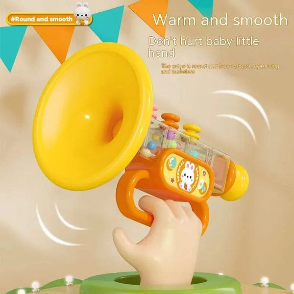 Planet Gates Little Rabbit Horn Children's Toy, Baby Will Blow Cartoon Harmonica Whistle Musical Instrument