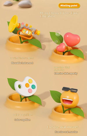 Planet Gates Little Rabbit Horn Children's Toy, Baby Will Blow Cartoon Harmonica Whistle Musical Instrument