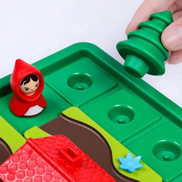Planet Gates Little Red Riding Hood Smart Hide&Seek Board Games With Solution Skill-Building Puzzle Logic Game Training Toy for Children