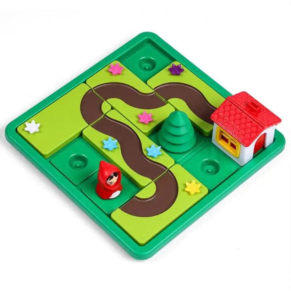 Planet Gates Little Red Riding Hood Smart Hide&Seek Board Games With Solution Skill-Building Puzzle Logic Game Training Toy for Children