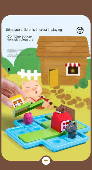 Planet Gates Little Red Riding Hood Smart Hide&Seek Montessori Board Games With Solution Skill-Building Puzzle Game Toy Children Gift