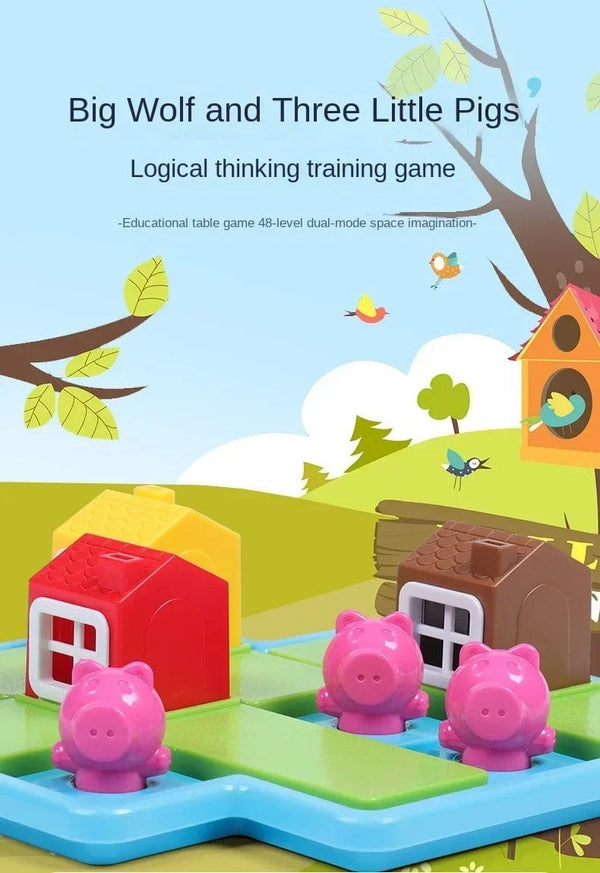 Planet Gates Little Red Riding Hood Smart Hide&Seek Montessori Board Games With Solution Skill-Building Puzzle Game Toy Children Gift