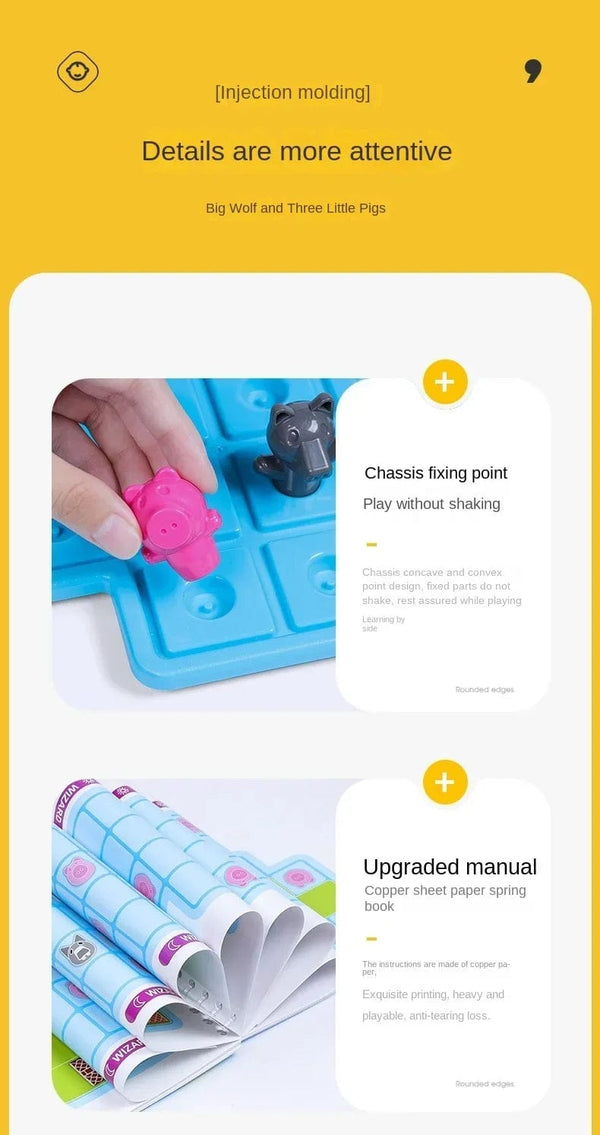 Planet Gates Little Red Riding Hood Smart Hide&Seek Montessori Board Games With Solution Skill-Building Puzzle Game Toy Children Gift