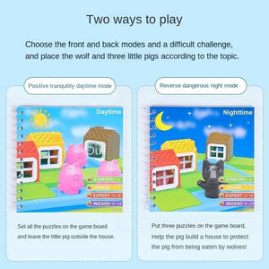 Planet Gates Little Red Riding Hood Smart Hide&Seek Montessori Board Games With Solution Skill-Building Puzzle Game Toy Children Gift