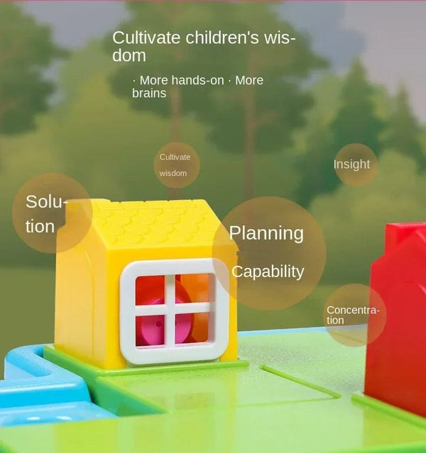 Planet Gates Little Red Riding Hood Smart Hide&Seek Montessori Board Games With Solution Skill-Building Puzzle Game Toy Children Gift