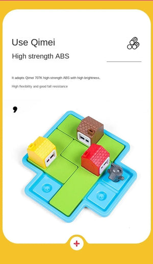 Planet Gates Little Red Riding Hood Smart Hide&Seek Montessori Board Games With Solution Skill-Building Puzzle Game Toy Children Gift