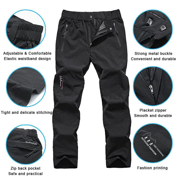 Planet Gates LNGXO Quick Dry Hiking Pants Women Men Outdoor Running Camping Climbing Waterproof Mountain Trousers Stretch Lightweight Pants