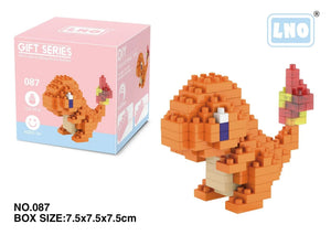 Planet Gates LNO-087 / with box Pokemon Small Blocks Nanoblock Charizard Kyogre Groudon Rayquaza Model Education Graphics Toys for Kids Birthday Gift Toys
