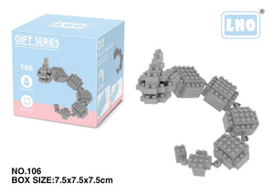 Planet Gates LNO-106 / with box Pokemon Small Blocks Nanoblock Charizard Kyogre Groudon Rayquaza Model Education Graphics Toys for Kids Birthday Gift Toys