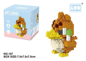 Planet Gates LNO-107 / with box Pokemon Small Blocks Nanoblock Charizard Kyogre Groudon Rayquaza Model Education Graphics Toys for Kids Birthday Gift Toys