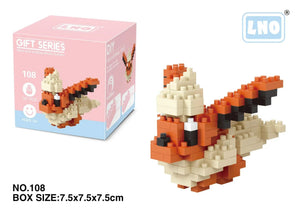 Planet Gates LNO-108 / with box Pokemon Small Blocks Nanoblock Charizard Kyogre Groudon Rayquaza Model Education Graphics Toys for Kids Birthday Gift Toys