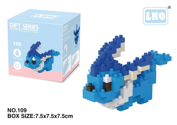 Planet Gates LNO-109 / with box Pokemon Small Blocks Nanoblock Charizard Kyogre Groudon Rayquaza Model Education Graphics Toys for Kids Birthday Gift Toys