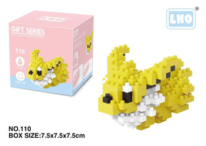 Planet Gates LNO-110 / with box Pokemon Small Blocks Nanoblock Charizard Kyogre Groudon Rayquaza Model Education Graphics Toys for Kids Birthday Gift Toys