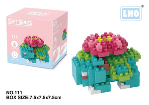 Planet Gates LNO-111 / with box Pokemon Small Blocks Nanoblock Charizard Kyogre Groudon Rayquaza Model Education Graphics Toys for Kids Birthday Gift Toys