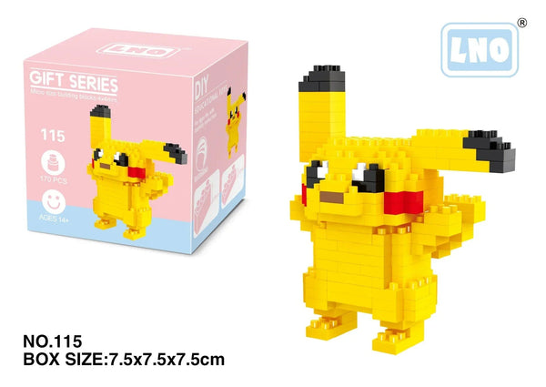 Planet Gates LNO-115 / with box Pokemon Small Blocks Nanoblock Charizard Kyogre Groudon Rayquaza Model Education Graphics Toys for Kids Birthday Gift Toys