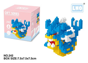 Planet Gates LNO-242 / with box Pokemon Small Blocks Nanoblock Charizard Kyogre Groudon Rayquaza Model Education Graphics Toys for Kids Birthday Gift Toys
