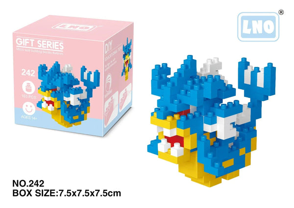 Planet Gates LNO-242 / with box Pokemon Small Blocks Nanoblock Charizard Kyogre Groudon Rayquaza Model Education Graphics Toys for Kids Birthday Gift Toys