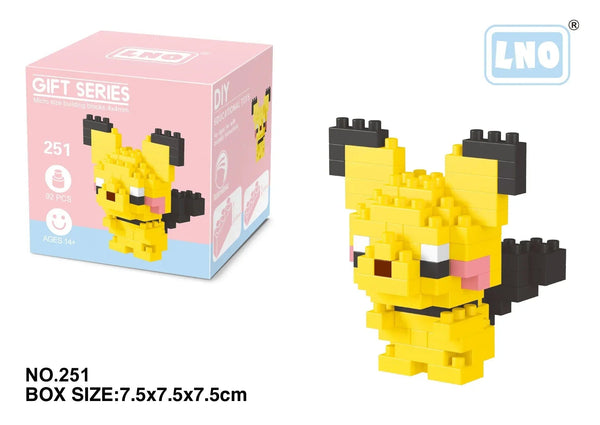 Planet Gates LNO-251 / with box Pokemon Small Blocks Nanoblock Charizard Kyogre Groudon Rayquaza Model Education Graphics Toys for Kids Birthday Gift Toys