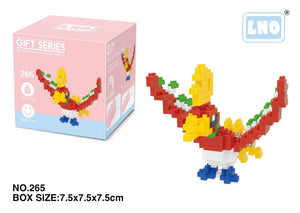 Planet Gates LNO-265 / with box Pokemon Small Blocks Nanoblock Charizard Kyogre Groudon Rayquaza Model Education Graphics Toys for Kids Birthday Gift Toys