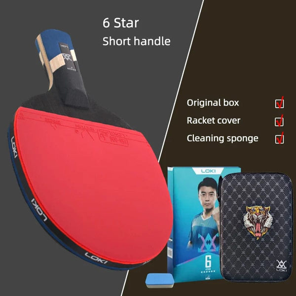 Planet Gates Loki E-Series Table Tennis Racket Professional Carbon Blade Ping Pong Racket Paddle High Elastic Rubber
