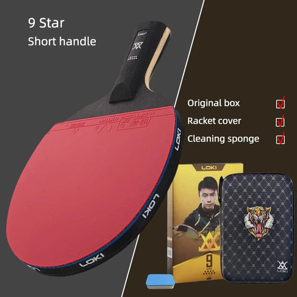 Planet Gates Loki E-Series Table Tennis Racket Professional Carbon Blade Ping Pong Racket Paddle High Elastic Rubber