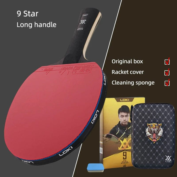 Planet Gates Loki E-Series Table Tennis Racket Professional Carbon Blade Ping Pong Racket Paddle High Elastic Rubber