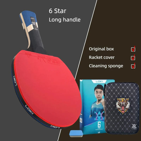 Planet Gates Loki E-Series Table Tennis Racket Professional Carbon Blade Ping Pong Racket Paddle High Elastic Rubber