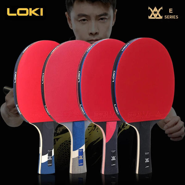 Planet Gates Loki E-Series Table Tennis Racket Professional Carbon Blade Ping Pong Racket Paddle High Elastic Rubber