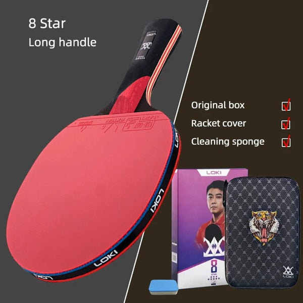 Planet Gates Loki E-Series Table Tennis Racket Professional Carbon Blade Ping Pong Racket Paddle High Elastic Rubber