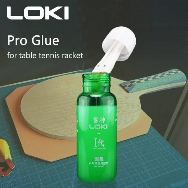 Planet Gates Loki Professional Table Tennis Glue with Brush Ping Pong Rubber Sponge Synthetic Glue 250ml