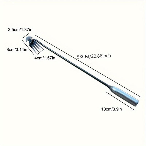 Planet Gates Long 1pc, Upgrade Your Garden With This Premium Manganese Steel Weeder Tool - Uproot Weeds With Ease, Garden Tool Supplies